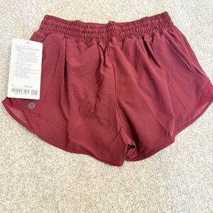 lululemon athletica Women's Burgundy Bay Athletic Shorts